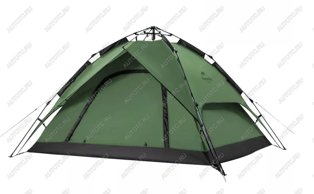 9 179 р. Палатка Naturehike 4-местная, быстросборная, зеленая Naturehike nh21zp008-4fgr  с доставкой в г. Керчь