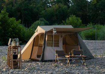 29 739 р. Палатка Naturehike Village 5.0 4-местная, алюминиевый каркас, снежная юбка, зеленая Naturehike nh21zp009-agr  с доставкой в г. Керчь. Увеличить фотографию 3