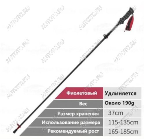 14 519 р. Палки треккинговые, карбон, ST07, фиолетовые, для ходьбы (2 шт.) Naturehike nh18d010-z-pp.set  с доставкой в г. Керчь
