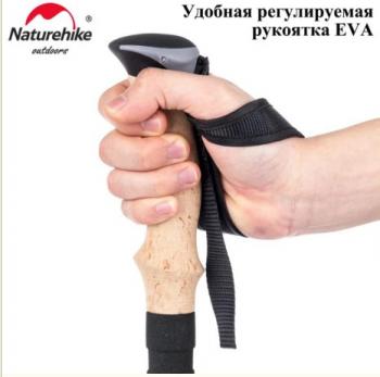 12 649 р. Палки треккинговые, телескопические карбон, красные, для ходьбы (2 шт.) Naturehike nh20ds003-red.set  с доставкой в г. Керчь. Увеличить фотографию 5