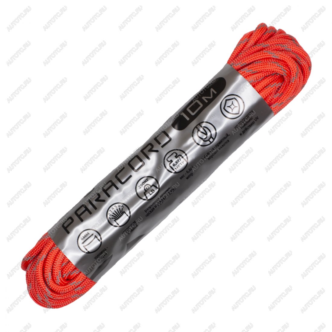 399 р. Паракорд 550 CORD nylon 10м световозвращающий (neon orange) CORD 550.n10.lm.n.or  с доставкой в г. Керчь