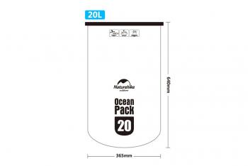 1 119 р. Гермомешок Naturehike Ocean Pack 20 л. (оранжевый) Naturehike fs15m010-j-20or  с доставкой в г. Керчь. Увеличить фотографию 6