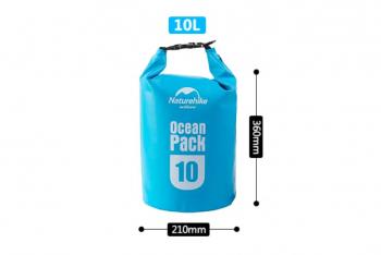 919 р. Гермомешок Naturehike Ocean Pack 10 л. (синий) Naturehike fs15m010-j10bl  с доставкой в г. Керчь. Увеличить фотографию 2