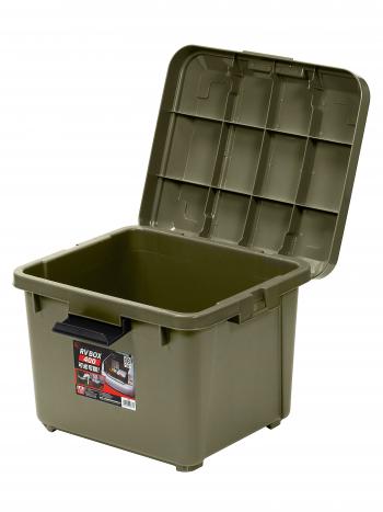 2 349 р. Ящик экспедиционный IRIS RV BOX 400, хаки, 28 литров 42x37,5x33 см. IRIS OHYAMA rv400kh  с доставкой в г. Керчь. Увеличить фотографию 2