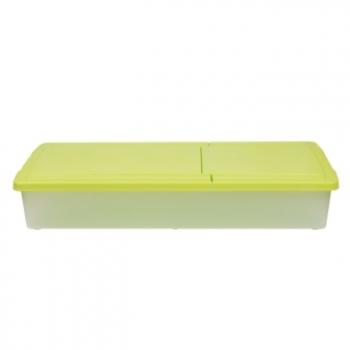 5 389 р. Короб для хранения IRIS UNDER-BED PLASTIC BOX 46л, зеленый IRIS OHYAMA ub950-gr  с доставкой в г. Керчь. Увеличить фотографию 2