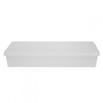 3 879 р. Короб для хранения IRIS UNDER-BED PLASTIC BOX 46л, прозрачный IRIS OHYAMA ub950cl  с доставкой в г. Керчь. Увеличить фотографию 3