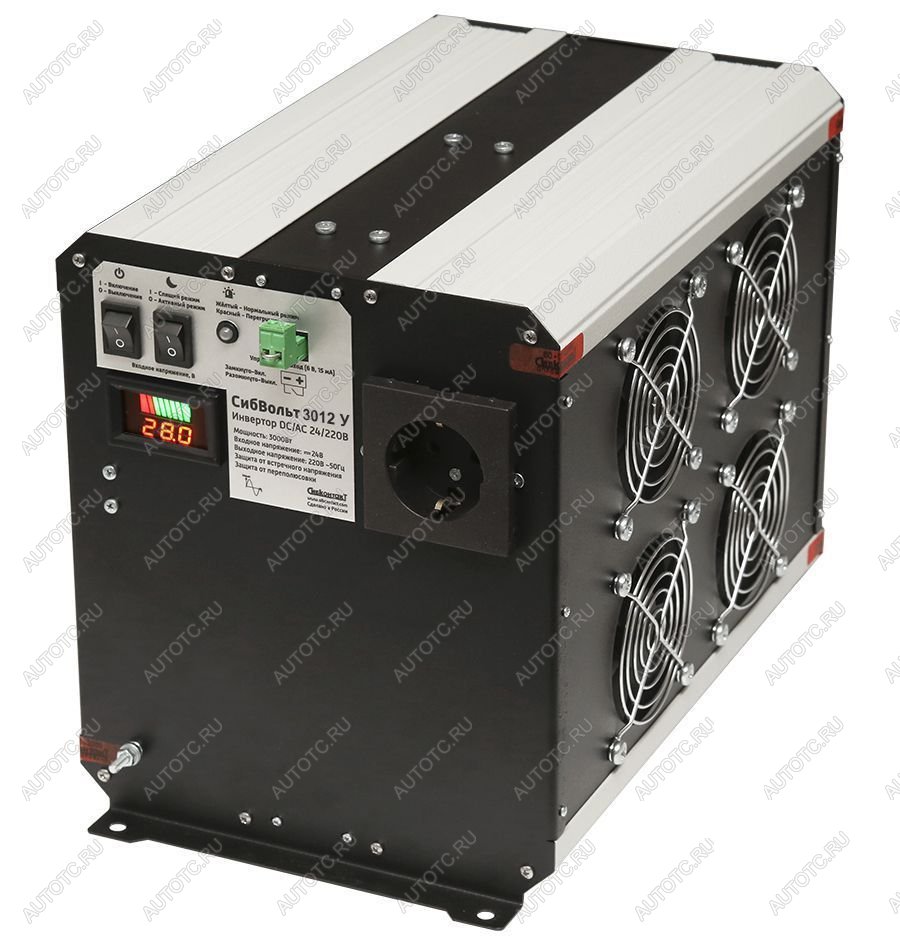 50 399 р. Инвертор (преобразователь напряжения) СибВольт 3012У DCAC, 12В220В, 3000Вт СИБКОНТАКТ св-3012у  с доставкой в г. Керчь