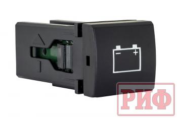 909 р. Кнопка ВКЛВЫКЛ, голубой, BATTERY TOYOTA 22x22 РИФ rif22-1-7111304  с доставкой в г. Керчь. Увеличить фотографию 1