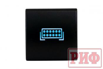 909 р. Кнопка ВКЛВЫКЛ, голубой, FRONT LIGHTS TOYOTA 22x22 РИФ rif22-1-7111904  с доставкой в г. Керчь. Увеличить фотографию 3