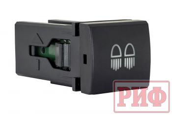 909 р. Кнопка ВКЛВЫКЛ, голубой, REAR LIGHTS TOYOTA 22x22 РИФ rif22-1-7112004  с доставкой в г. Керчь. Увеличить фотографию 1