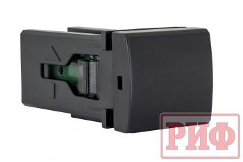 909 р. Кнопка ВКЛВЫКЛ, голубой, TOYOTA 22x22 (под гравировку) РИФ rif22-1-7112104  с доставкой в г. Керчь. Увеличить фотографию 1