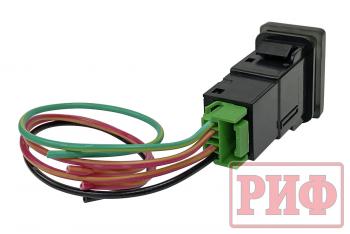 789 р. Кнопка ВКЛВЫКЛ, белый, COMPRESSOR TOYOTA 32x22 РИФ rif22-1-1104404  с доставкой в г. Керчь. Увеличить фотографию 2