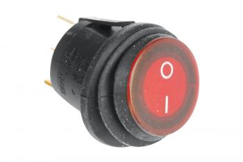 119 р. Переключатель ВКЛВЫКЛ, красный, круглый РИФ rif22-1-2106100  с доставкой в г. Керчь. Увеличить фотографию 3