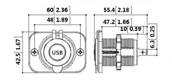 969 р. Розетка USB 3,1А c монтажной панелью РИФ rif22-4-1008800  с доставкой в г. Керчь. Увеличить фотографию 4