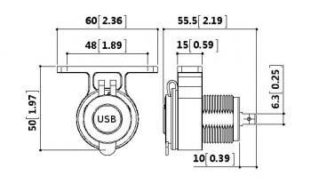 909 р. Розетка USB 3,1А на кронштейне РИФ rif22-4-1009000  с доставкой в г. Керчь. Увеличить фотографию 5