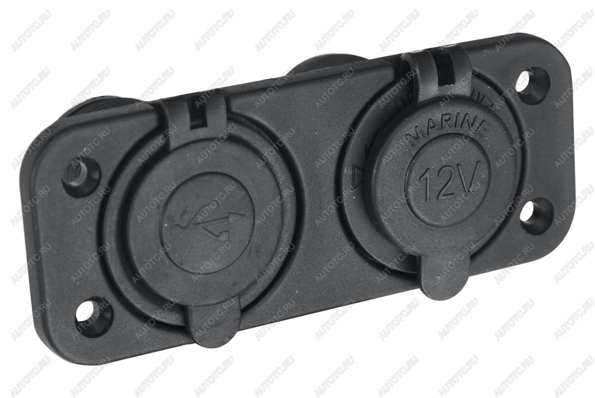 1 249 р. Розетка комбинированная с USB 3,1А на монтажной панели РИФ rif22-4-1009100  с доставкой в г. Керчь