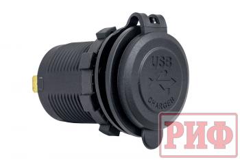 1 589 р. Розетка USB 2 QC 3.0 34x37х54 РИФ rif22-4-1014000  с доставкой в г. Керчь. Увеличить фотографию 2