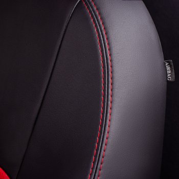 8 999 р. Комплект чехлов для сидений (РЗСиС 40/60, 2П Илана+Орегон) ТУРИН Lord Autofashion  Chery Amulet (Corda)  A15 (2003-2010) лифтбэк (черный , вставка красная, строчка красная)  с доставкой в г. Керчь. Увеличить фотографию 7
