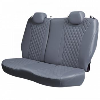 12 499 р. Комплект чехлов для сидений (РЗСиС 60 40 2Г Орегон) БАЙРОН Lord Autofashion   Chevrolet Niva  2123 (2009-2020) рестайлинг (серый, вставка серая, строчка темно-серая)  с доставкой в г. Керчь. Увеличить фотографию 4