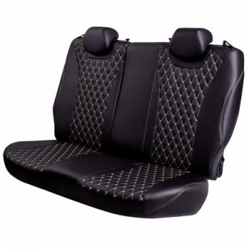 12 499 р. Комплект чехлов для сидений (ЦЗС Орегон) БАЙРОН ст БАЙРОН Lord Autofashion  Лада Нива 4х4  2121 (1977-2019) 3 дв. дорестайлинг (черный, вставка черная, строчка бежевая)  с доставкой в г. Керчь. Увеличить фотографию 6