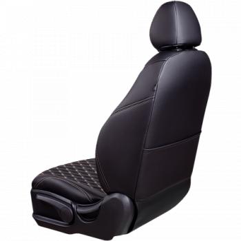 12 499 р. Комплект чехлов для сидений (ЦЗС Орегон) БАЙРОН ст БАЙРОН Lord Autofashion  Лада Нива 4х4  2121 (1977-2019) 3 дв. дорестайлинг (черный, вставка черная, строчка бежевая)  с доставкой в г. Керчь. Увеличить фотографию 2
