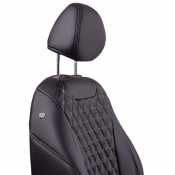 12 749 р. Комплект чехлов для сидений (ЦЗС Орегон) БАЙРОН ст БАЙРОН Lord Autofashion  Лада Нива 4х4  2121 (1977-2019) 3 дв. дорестайлинг (черный, вставка черная, строчка темно-серая)  с доставкой в г. Керчь. Увеличить фотографию 4