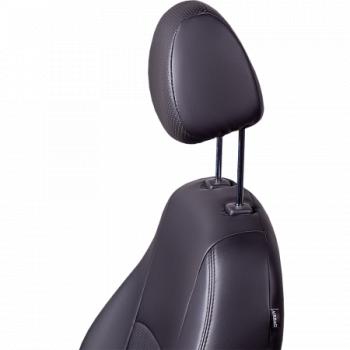 6 199 р. Комплект чехлов для сидений (к.Comfort РЗС 60/40 3П Илана+Орегон) ТУРИН СТ Lord Autofashion  Nissan Tiida  1 хэтчбек (2010-2014) C11 рестайлинг (черный, вставка черная, строчка черная)  с доставкой в г. Керчь. Увеличить фотографию 3