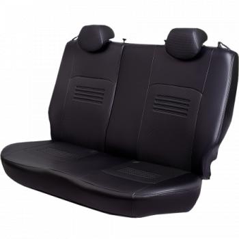 6 199 р. Комплект чехлов для сидений (к.Comfort РЗС 60/40 3П Илана+Орегон) ТУРИН СТ Lord Autofashion  Nissan Tiida  1 хэтчбек (2010-2014) C11 рестайлинг (черный, вставка черная, строчка черная)  с доставкой в г. Керчь. Увеличить фотографию 6