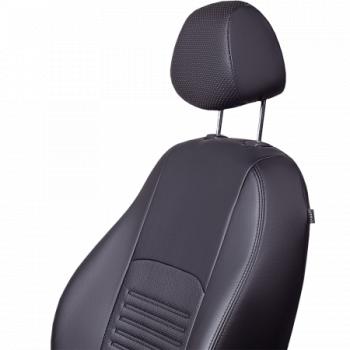 6 199 р. Комплект чехлов для сидений (к.Comfort РЗС 60/40 3П Илана+Орегон) ТУРИН СТ Lord Autofashion  Nissan Tiida  1 хэтчбек (2010-2014) C11 рестайлинг (черный, вставка черная, строчка черная)  с доставкой в г. Керчь. Увеличить фотографию 2