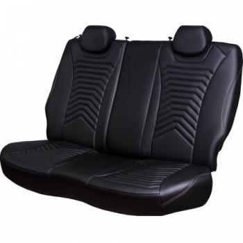 17 399 р. Комплект чехлов для сидений (к.Elegance РЗС 40/60+подлок. 3Г Орегон) БАЙРОН ст ПРЕЗИДЕНТ Lord Autofashion  Skoda Octavia  A7 (2012-2020) дорестайлинг лифтбэк, дорестайлинг универсал, рестайлинг лифтбэк, рестайлинг универсал (черный, вставка черная, строчка бежевая)  с доставкой в г. Керчь. Увеличить фотографию 6