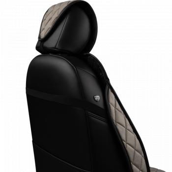 5 699 р. Накидка на сиденье (5 мест Хами) ФЕНИКС ст РОМБ Lord Autofashion   (светло-серый, строчка серая)  с доставкой в г. Керчь. Увеличить фотографию 3