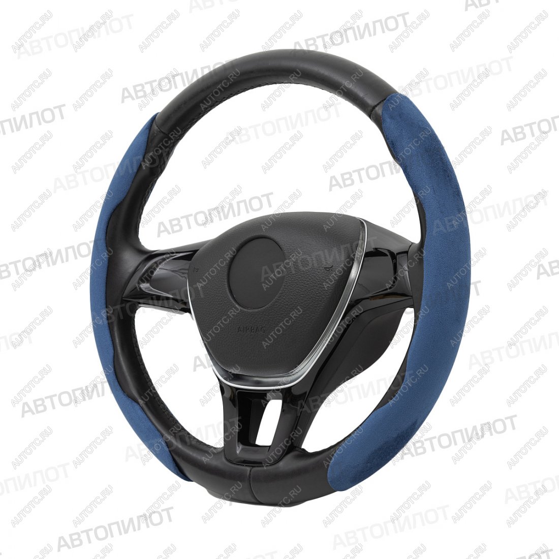 1 149 р. Накладка на руль (комплект BLW-044 замша) Автопилот   (синий)  с доставкой в г. Керчь