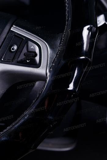 749 р. Оплётка на руль (37-39см BLW-012 кож/зам) Автопилот   (черный)  с доставкой в г. Керчь. Увеличить фотографию 2