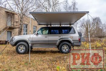 29 999 р. Маркиза автомобильная РИФ 2,13х2,5 м полуавтомат (винил) темно-серая РИФ rif5306-2025v  с доставкой в г. Керчь. Увеличить фотографию 4