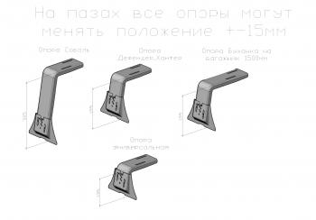 33 999 р. Багажник экспедиционный РИФ для УАЗ Буханка 1350x1900 мм  rif452-roof1900  с доставкой в г. Керчь. Увеличить фотографию 4