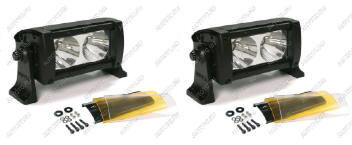 2 989 р. Фара Wurton светодиодная Dual 5" дальний свет 2 шт. х 2 LED с фильтром  22051  с доставкой в г. Керчь
