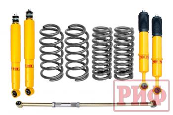 Лифт-комплект РИФ Toyota Land Cruiser Prado 120, FJ Cruiser 45 мм жесткий  rif-tlc120-c