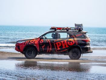 43 879 р. Багажник экспедиционный (корзина) РИФ 1200х2100 мм для Toyota Fortuner 2015+  riffrt-roof1  с доставкой в г. Керчь. Увеличить фотографию 6