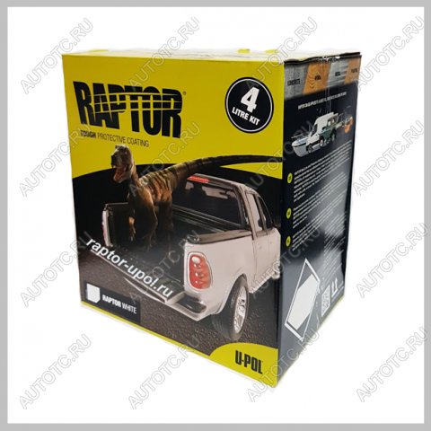 13 749 р. Покрытие защитное повышенной прочноcти RAPTOR белое, с отвердителем 2K U-POL 4л+1л  rlws4  с доставкой в г. Керчь