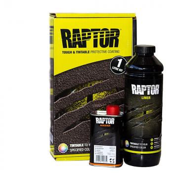 3 879 р. Покрытие защитное повышенной прочноcти RAPTOR, колеруемое, с отвердителем 2K U-POL 1л  rlts1  с доставкой в г. Керчь. Увеличить фотографию 1