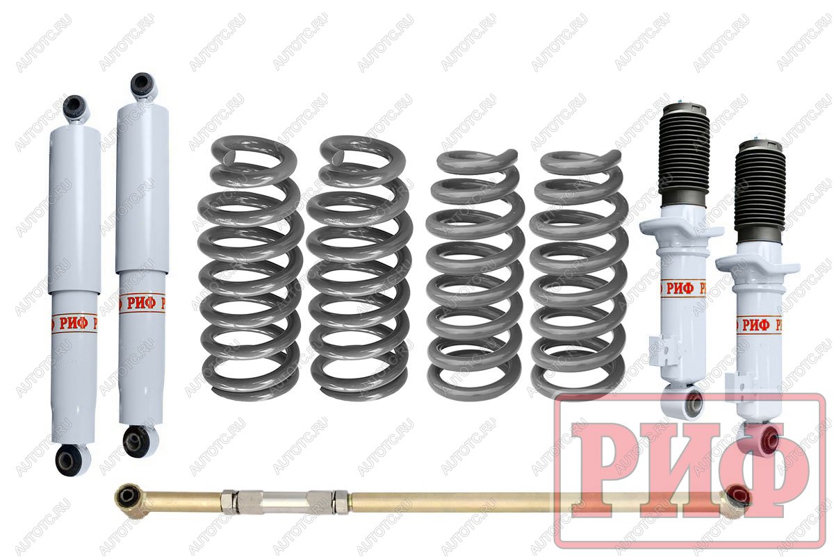 76 119 р. Лифт-комплект РИФ газовый Mitsubishi Pajero Sport III 2015+ лифт 40 мм жесткий  rif-ps3-c-g  с доставкой в г. Керчь