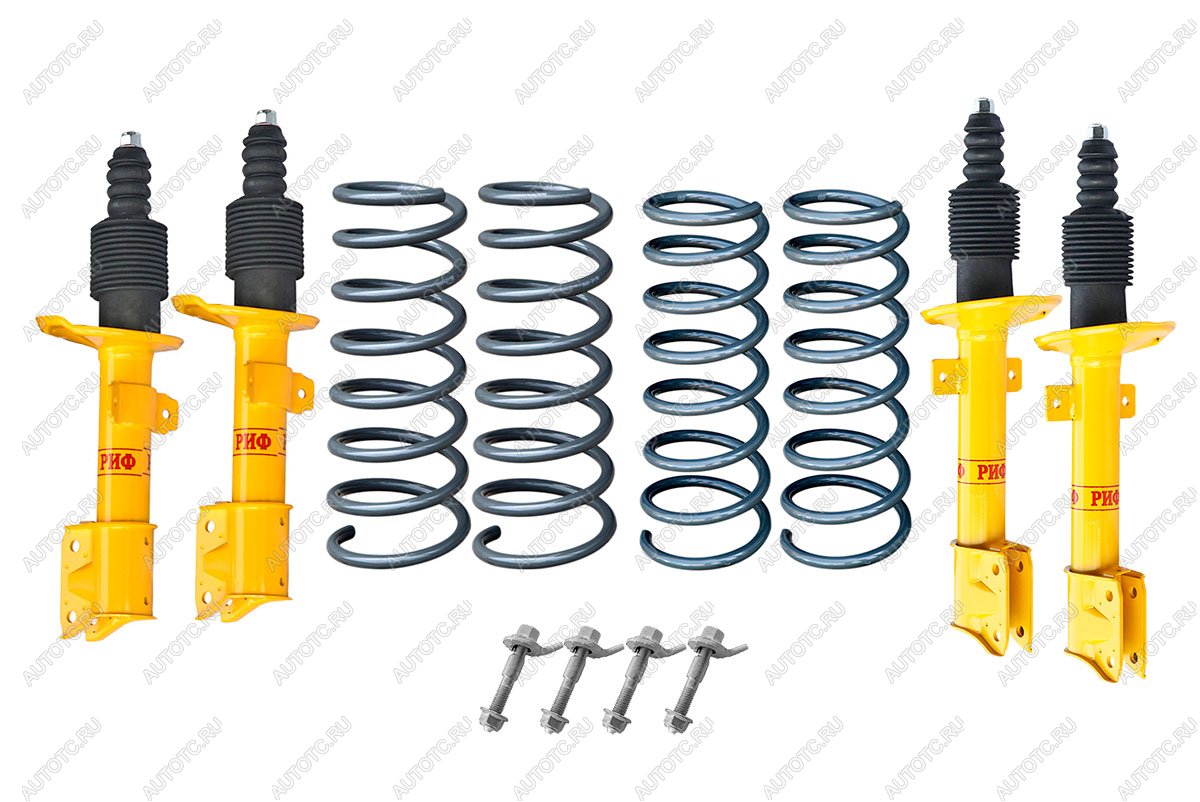 75 439 р. Лифт-комплект РИФ для Renault Duster (2010-2022), Nissan Terrano III 2004+ 4х4 лифт 40 мм  rif-dus-c  с доставкой в г. Керчь