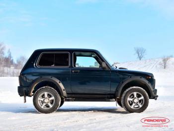 8 799 р. Расширители колёсных арок ВАЗ НИВА 4X4 URBAN 3D (передние 70 мм, задние 70 мм)  ткн-21u  с доставкой в г. Керчь. Увеличить фотографию 1