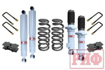51 099 р. Лифт-комплект РИФ лайт газовый Mitsubishi L200 2015+, Fiat Fullback 2016+ лифт 40 мм  rif-tmq-b-g-lite  с доставкой в г. Керчь. Увеличить фотографию 1