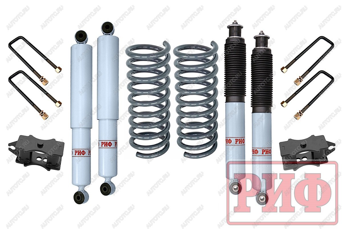 42 999 р. Лифт-комплект РИФ лайт газовый УАЗ Патриот лифт 60 мм  rif-patr-c-g-lite  с доставкой в г. Керчь