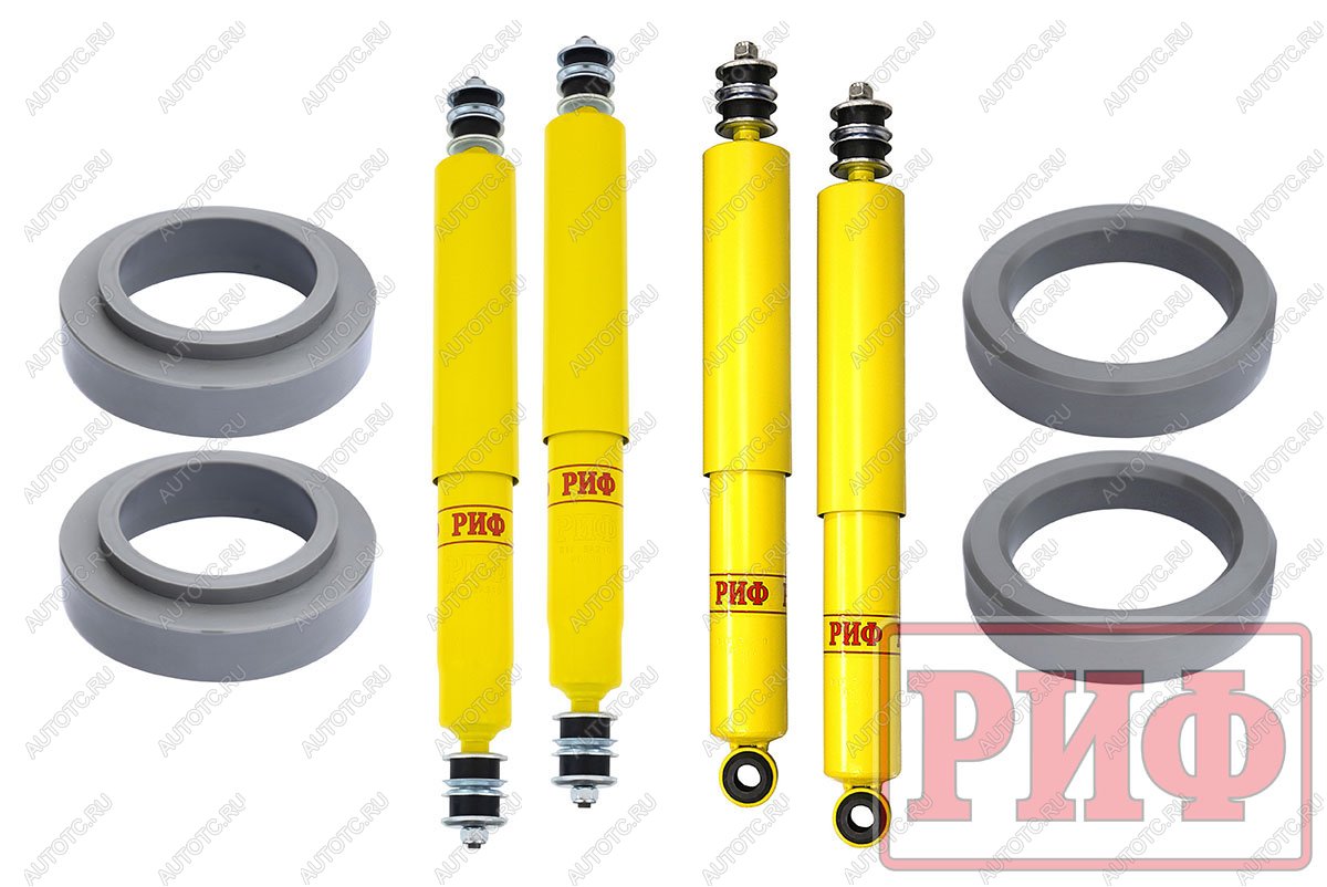 40 639 р. Лифт-комплект РИФ лайт для Toyota Land Cruiser 80105 лифт 30 мм  rif-tlc80-b-lite  с доставкой в г. Керчь
