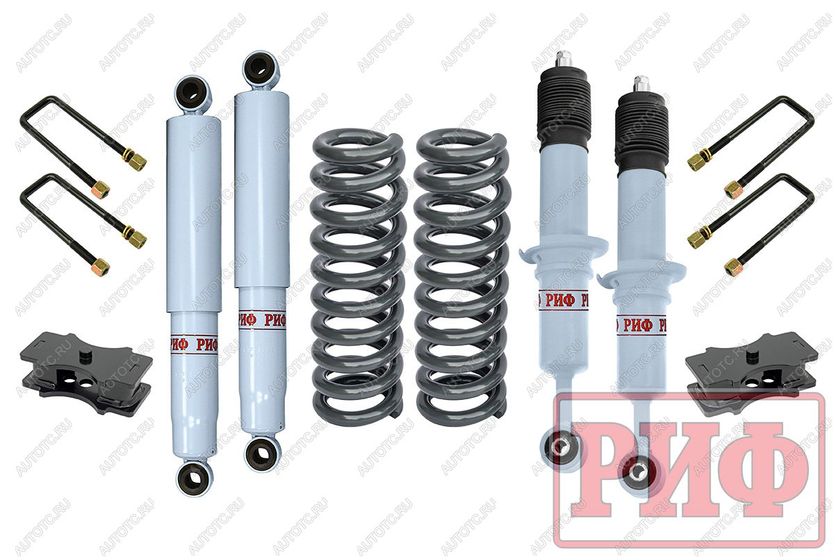 58 269 р. Лифт-комплект РИФ лайт газовый Toyota Hilux 2005-2014, Sollers ST6, Jac T6 лифт 40 мм  rif-vig-b-g-lite  с доставкой в г. Керчь