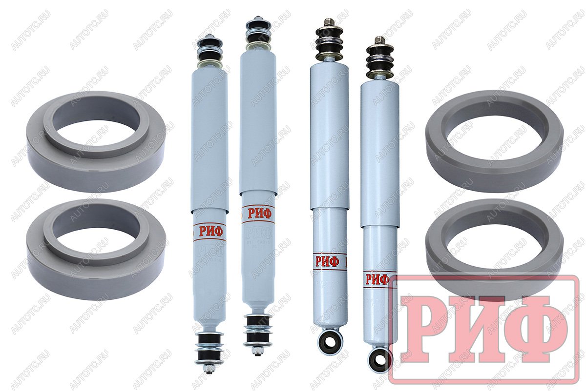 35 779 р. Лифт-комплект РИФ лайт газовый для Toyota Land Cruiser 80105 лифт 30 мм  rif-tlc80-b-g-lite  с доставкой в г. Керчь