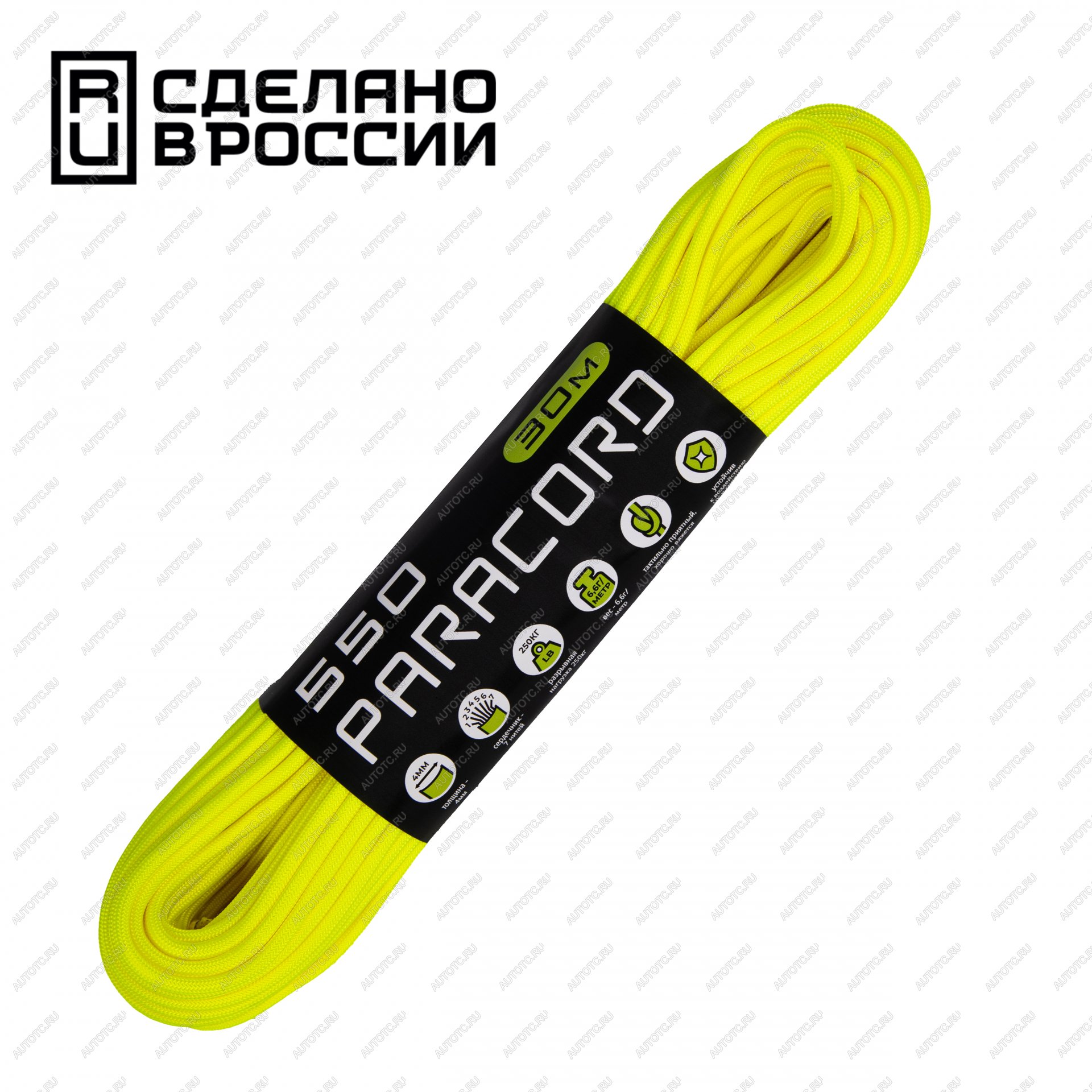 679 р. Паракорд 550 CORD nylon 30м (neon yellow)  550.n30.n.y  с доставкой в г. Керчь
