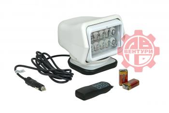 Фара-искатель 12V 50W LED с дистанционным управлением, белый (180х180х175мм) на магните  ch015-50w-wh